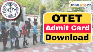 OTET Admit Card Download 2024